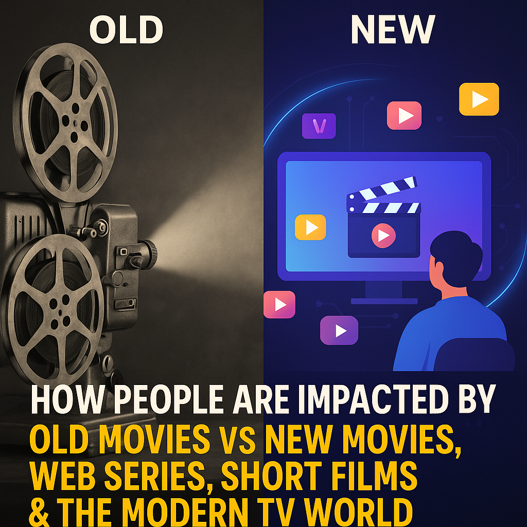 How People Are Impacted by Old Movies vs New Movies, Web Series, Short Films & the Modern TV World